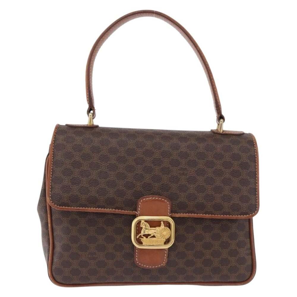 Celine Macadam Handbag Brown